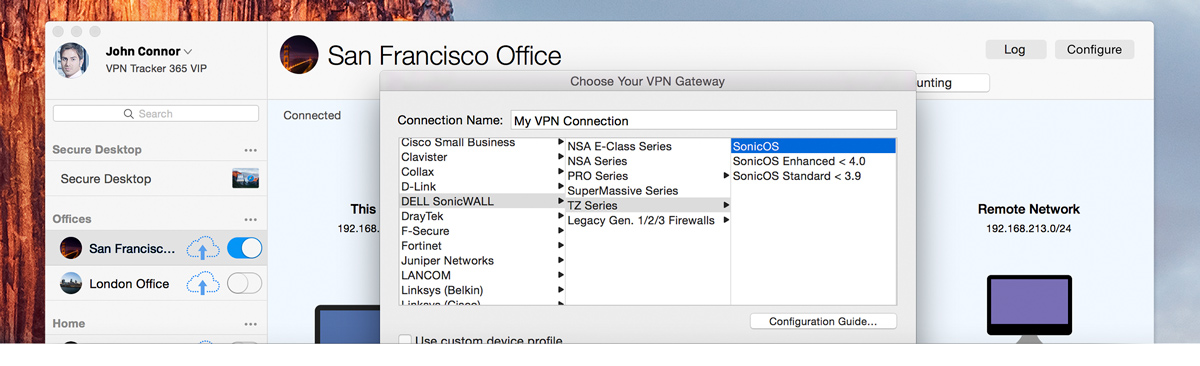 dell sonicwall vpn client for mac